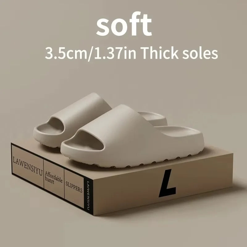 Summer Fashion Mens EVA Soft Thick Soled Indoor Slippers & Womens Style Slides Beach Sandals Comfort