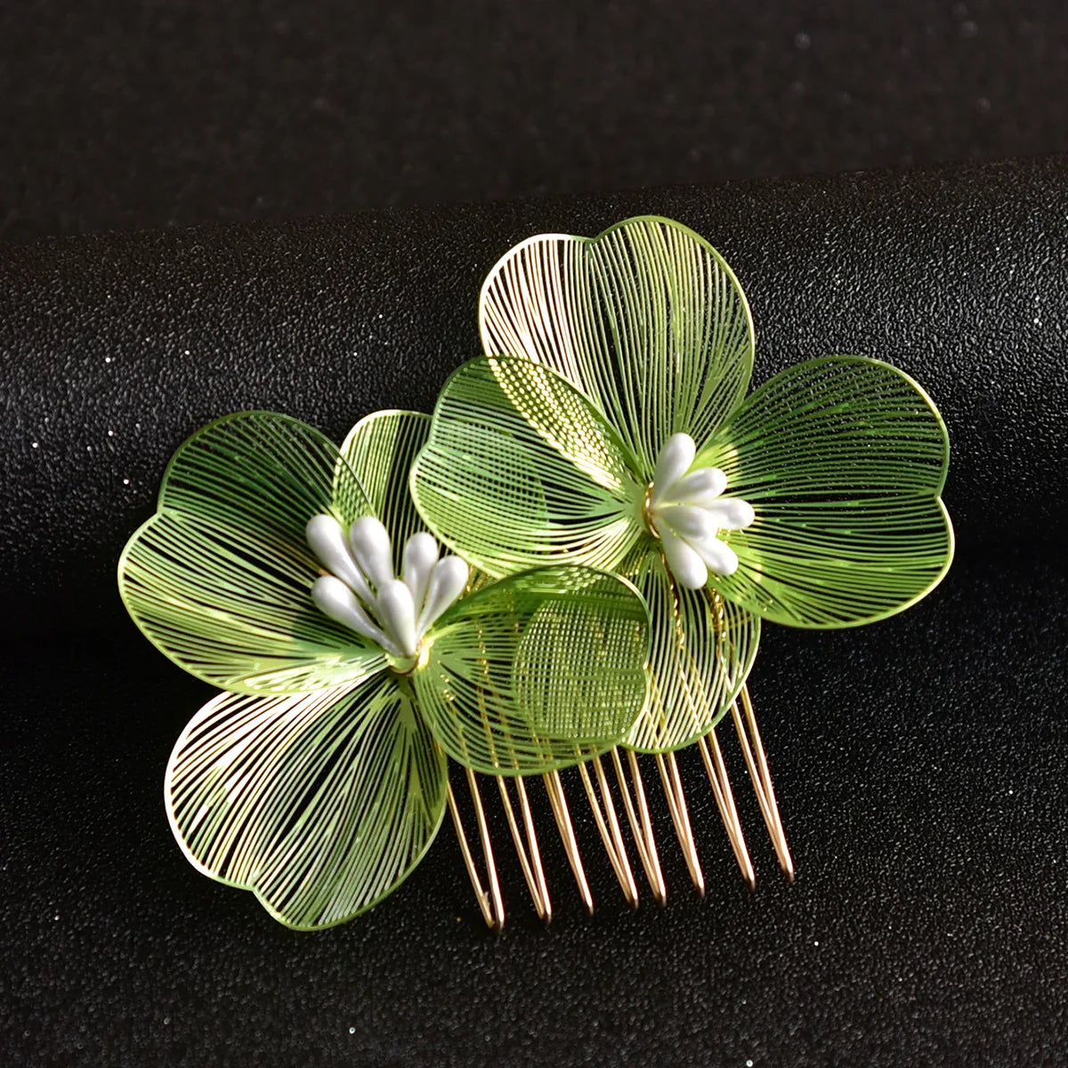 Alloy Flower Hair Clips Women's Hair Accessories Fashion Bridal Wedding Hair Comb Women's Hair Clips Wedding Accessories