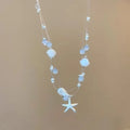 New Beach Style Seashell Necklace Beaded Choker Necklaces for Women Handmade Starfish Pendant Fashion Ocean Украшения Чокер