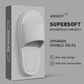 Summer Lovely Solid Color Home Slippers For Women Men Non-slip EVA Bathroom Slides Females Concise Light Sandals Couples Shoes