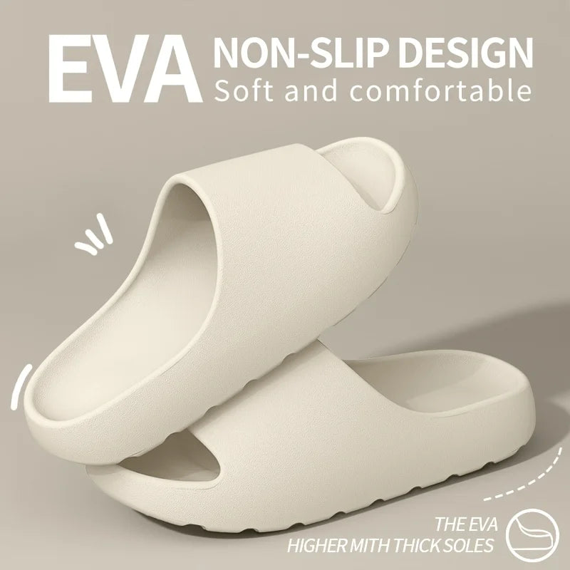 Coconut Slippers Feel like Stepping on Shit Thick-soled Sandals Summer New Non-slip Wearing Sandals（Shoebox not included）