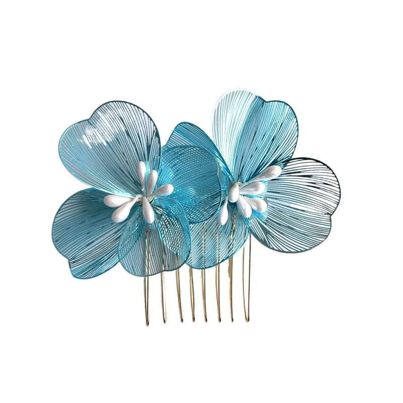 Alloy Flower Hair Clips Women's Hair Accessories Fashion Bridal Wedding Hair Comb Women's Hair Clips Wedding Accessories