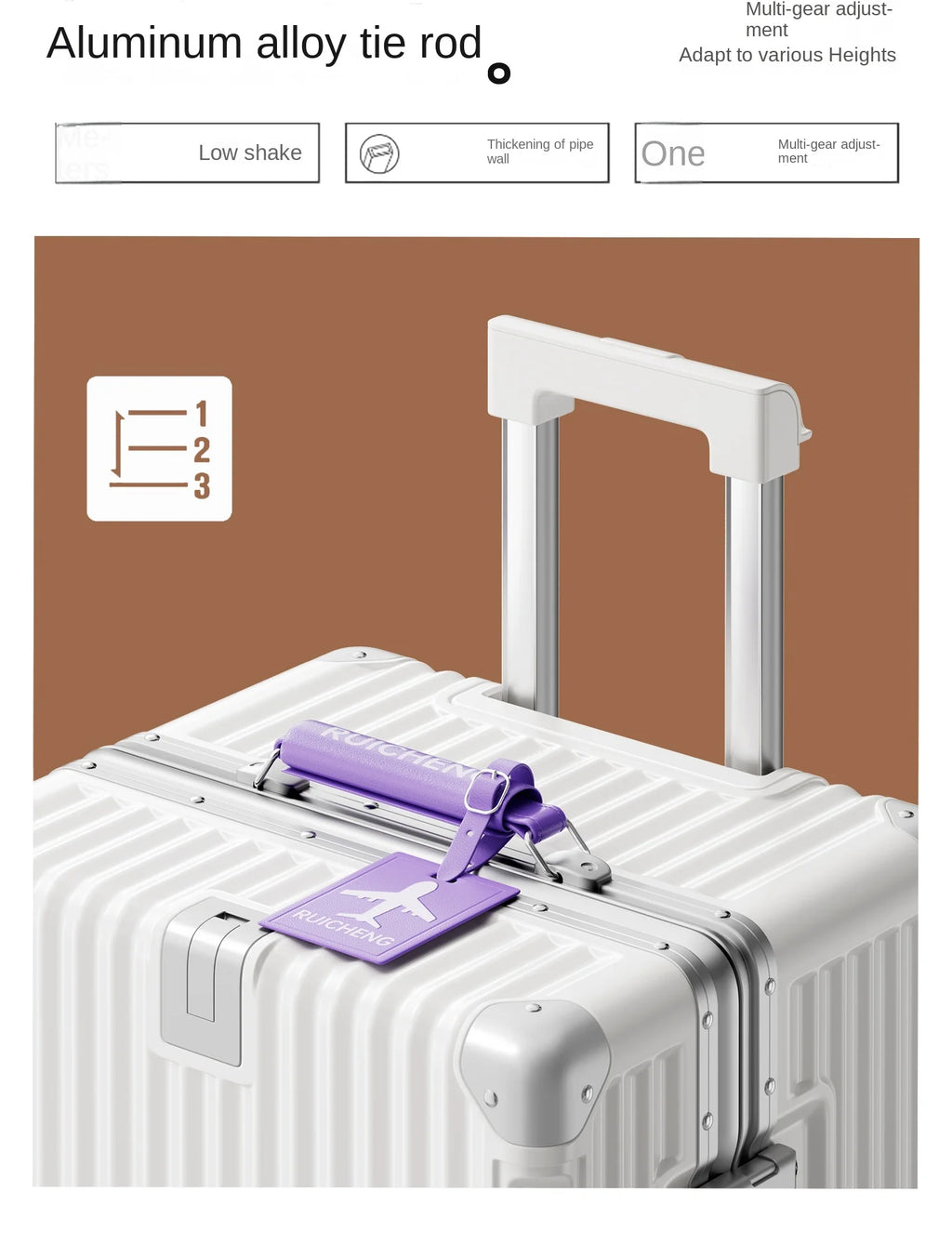 28/30/32 inch Travel Suitcases Large Capacity New Strong and Durable Thickened PC Aluminium Frame Trolley Suitcase 20'' Carrier