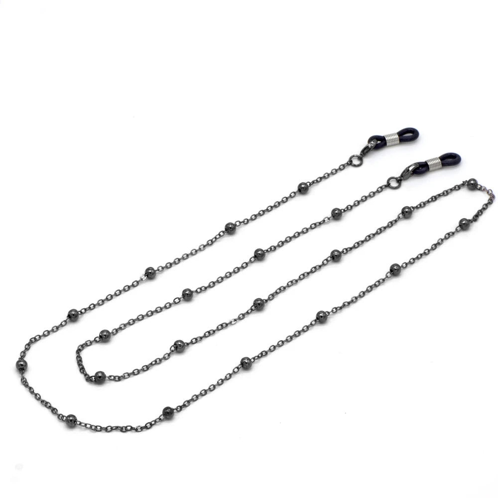Fashion Metal Men women Eyeglass Chains Sunglasses Reading Beaded Glasses Chain Eyewears Cord Strap Rope female glasses chain