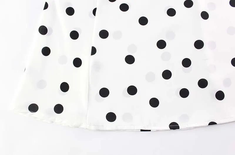 Elegant White Polka Dot Short Dress Sexy Slip Sleeveless Backless Silk Mini Dresses Evening Party Cute Birthday New Summer 2026
