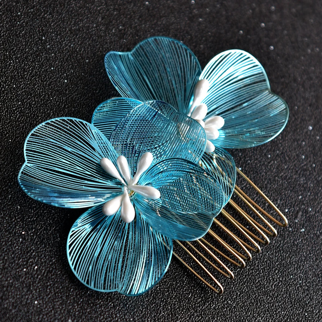 Alloy Flower Hair Clips Women's Hair Accessories Fashion Bridal Wedding Hair Comb Women's Hair Clips Wedding Accessories