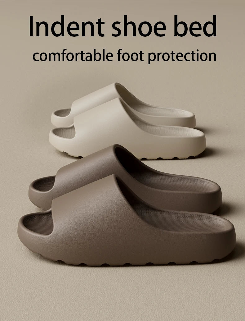 Coconut Slippers Feel like Stepping on Shit Thick-soled Sandals Summer New Non-slip Wearing Sandals（Shoebox not included）