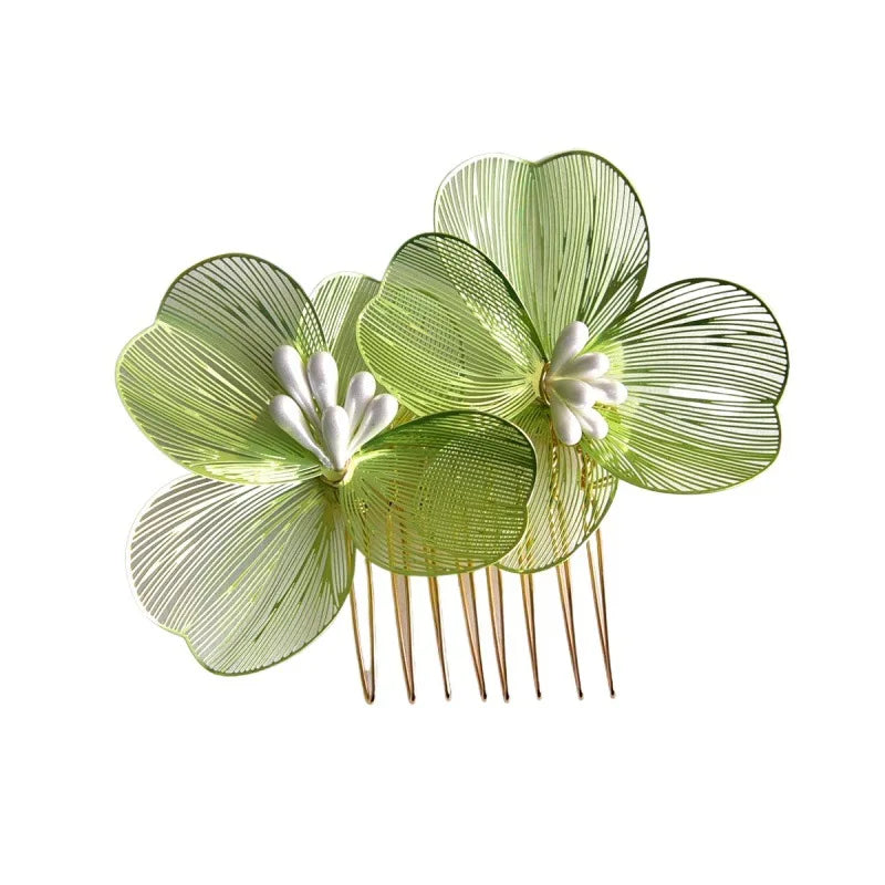 Alloy Flower Hair Clips Women's Hair Accessories Fashion Bridal Wedding Hair Comb Women's Hair Clips Wedding Accessories