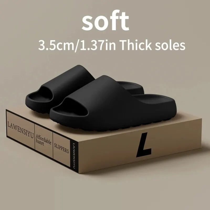 Coconut Slippers Feel like Stepping on Shit Thick-soled Sandals Summer New Non-slip Wearing Sandals（Shoebox not included）