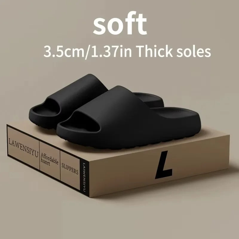 Summer Fashion Mens EVA Soft Thick Soled Indoor Slippers & Womens Style Slides Beach Sandals Comfort