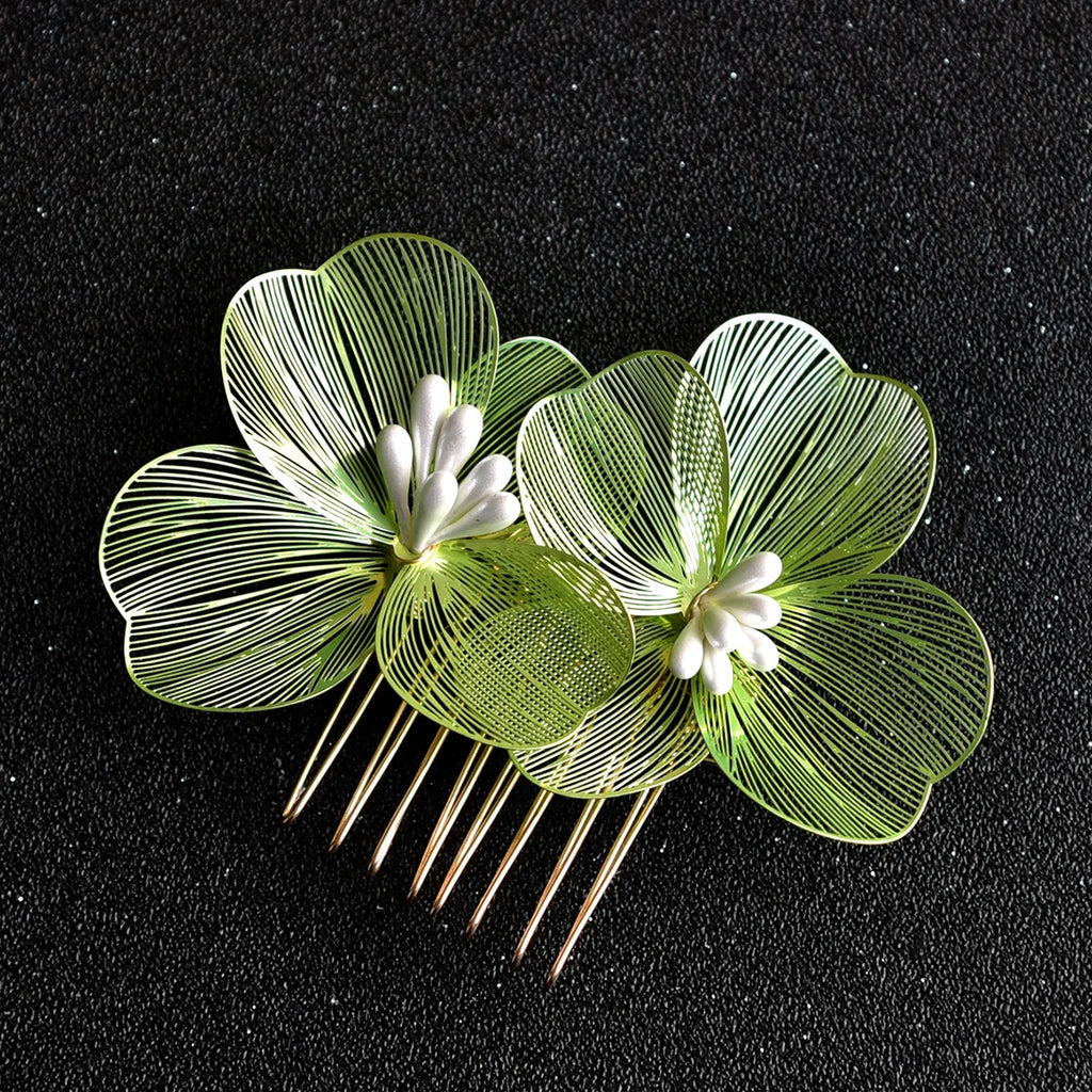 Alloy Flower Hair Clips Women's Hair Accessories Fashion Bridal Wedding Hair Comb Women's Hair Clips Wedding Accessories