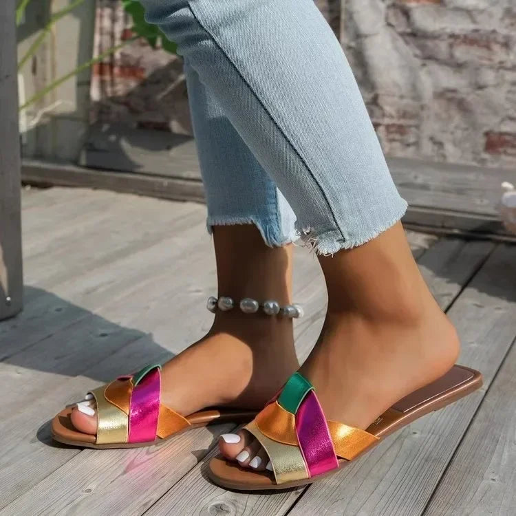 New Summer Designer Women'S Solid Color Fashion Slippers Zapatos De Mujer Women'S Shoes Slippers Women Slippers  Women Shoes
