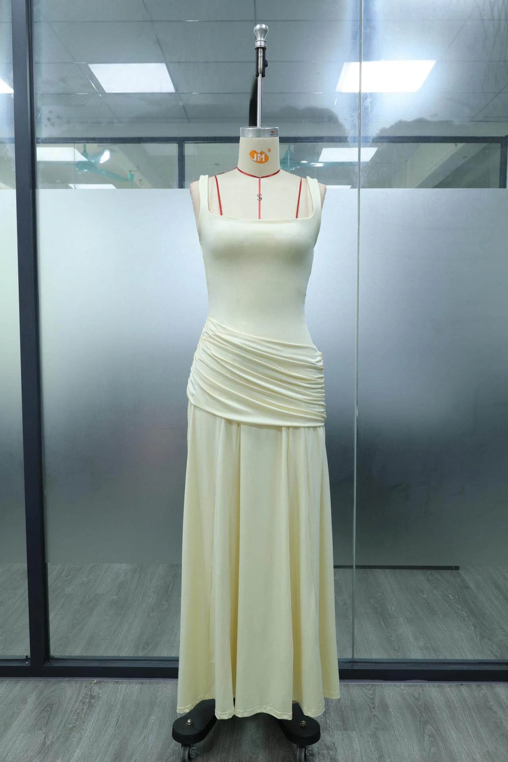 New Spaghetti Strap Sexy Prom Gowns Women's Sexy Backless Maxi Dress for Party Club Elegant Bodycon Ruched Long Dress Female
