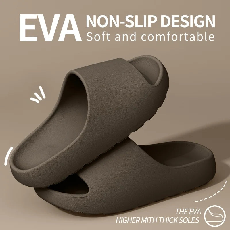 Coconut Slippers Feel like Stepping on Shit Thick-soled Sandals Summer New Non-slip Wearing Sandals（Shoebox not included）