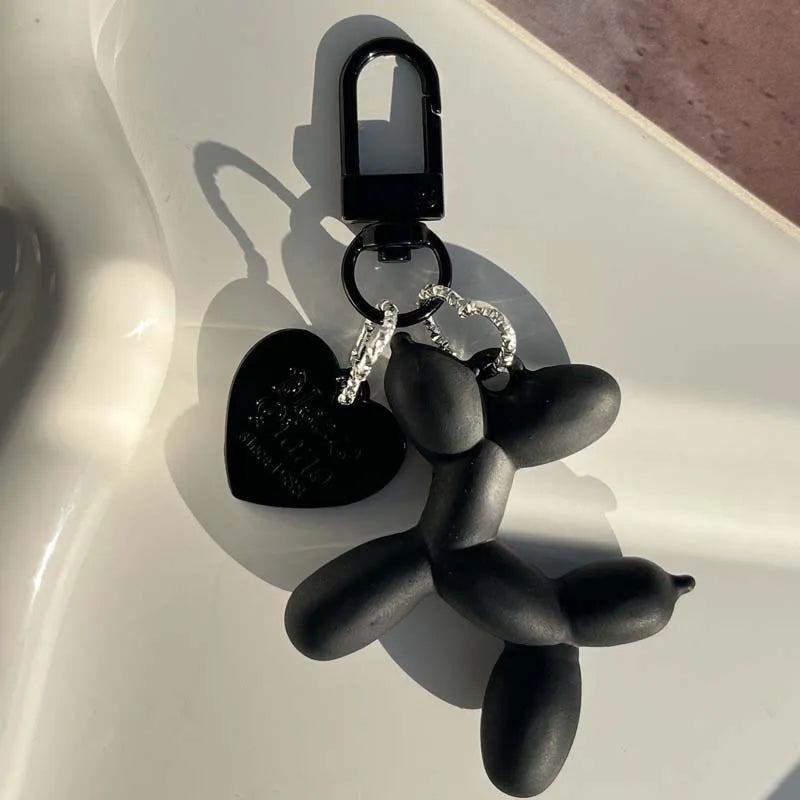 Jelly Cute Jelly Balloon Dog Keychain Pendant Cartoon Dog Chain Keychain - Lovely accessory jewelry gift for unisex keys