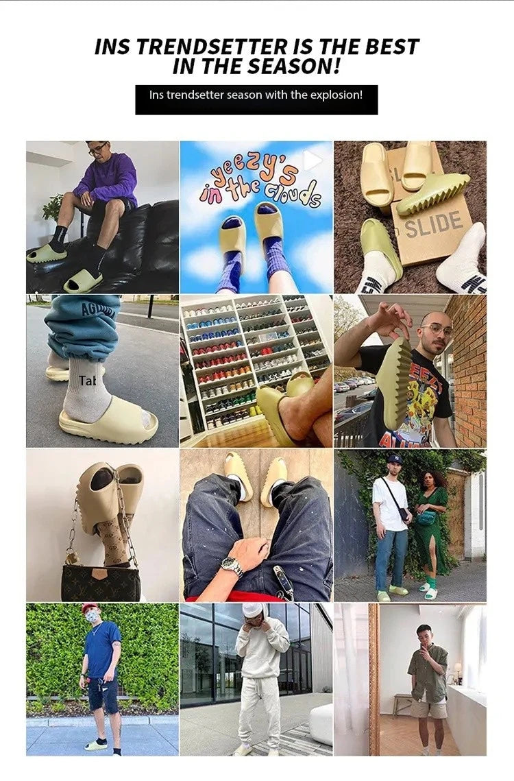 Summer Fashion Mens EVA Soft Thick Soled Indoor Slippers & Womens Style Slides Beach Sandals Comfort