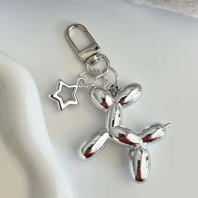Jelly Cute Jelly Balloon Dog Keychain Pendant Cartoon Dog Chain Keychain - Lovely accessory jewelry gift for unisex keys