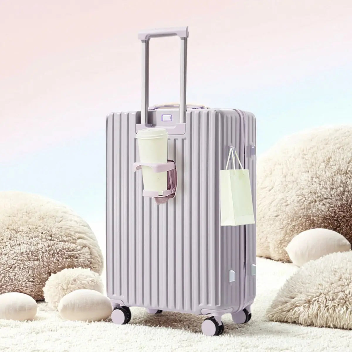 New gradient color luggage fashion goddess multifunctional trolley case mute wheels 24 inch