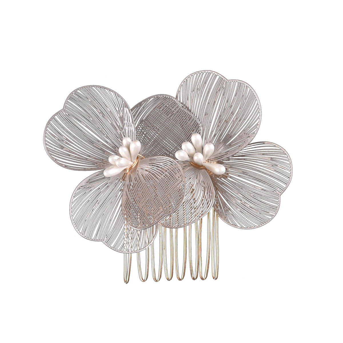 Alloy Flower Hair Clips Women's Hair Accessories Fashion Bridal Wedding Hair Comb Women's Hair Clips Wedding Accessories