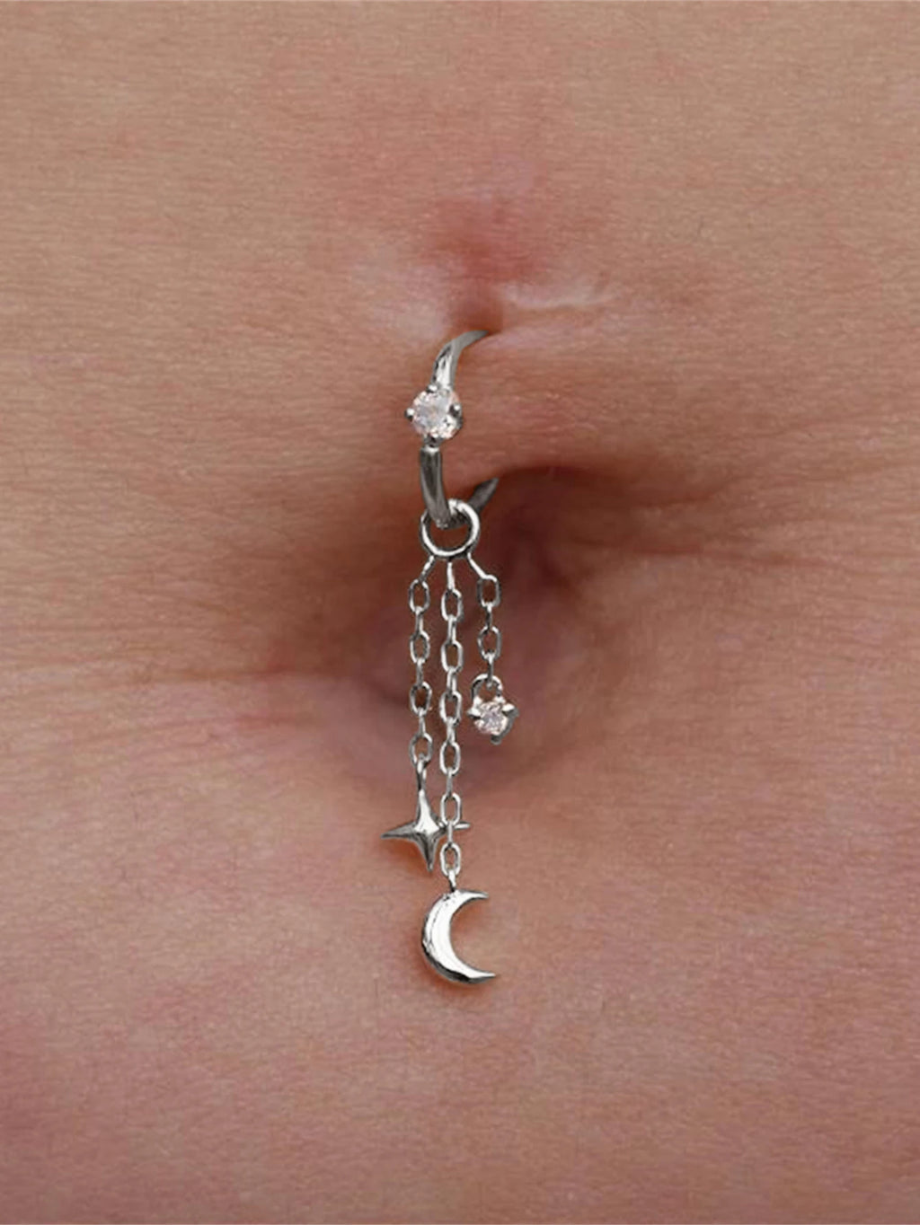 BOAKO Star Moon Chain Tassel  925 Sterling Silver Shiny For Woman Piercing Earring Fashion Dainty Luxury Style fine jewelry