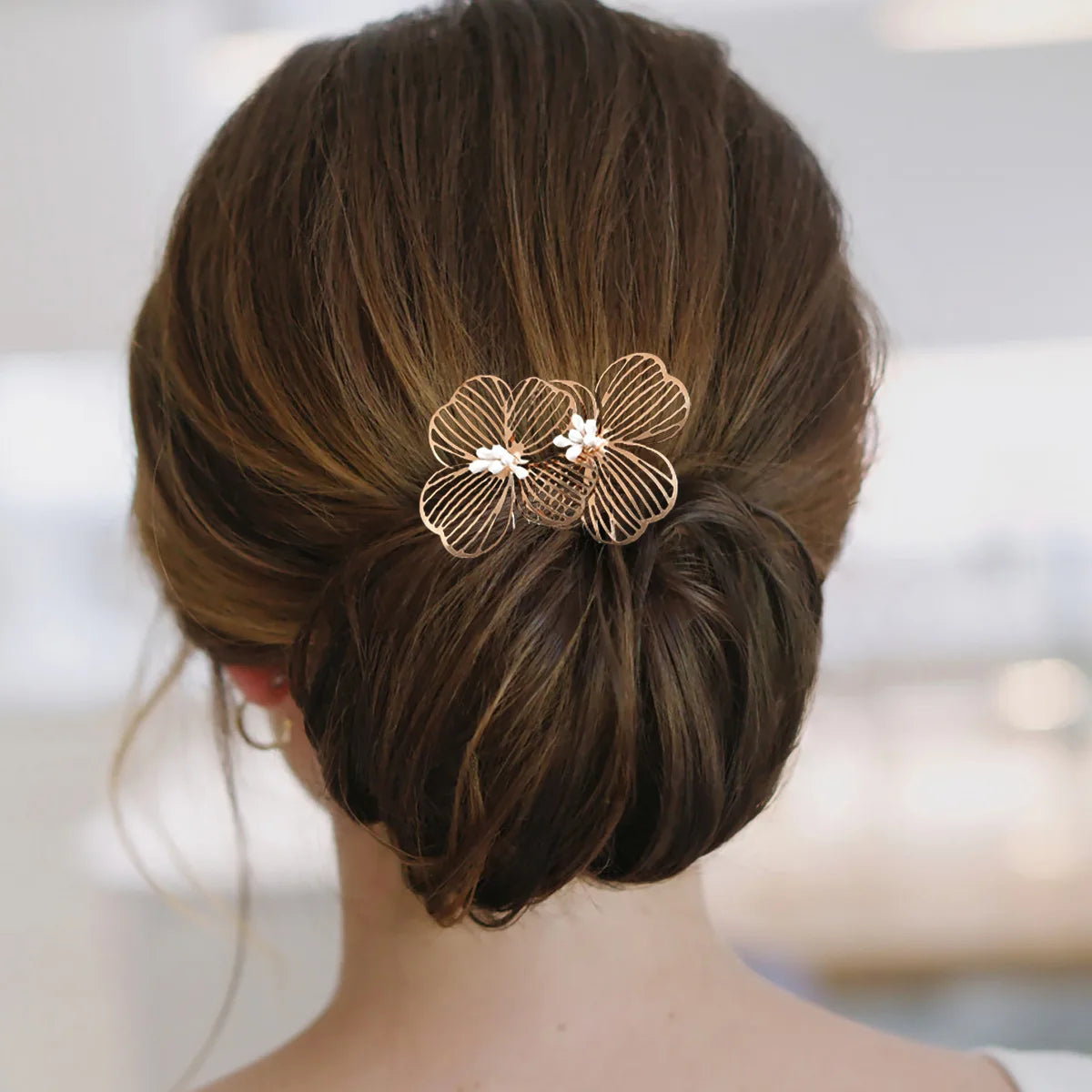 Alloy Flower Hair Clips Women's Hair Accessories Fashion Bridal Wedding Hair Comb Women's Hair Clips Wedding Accessories