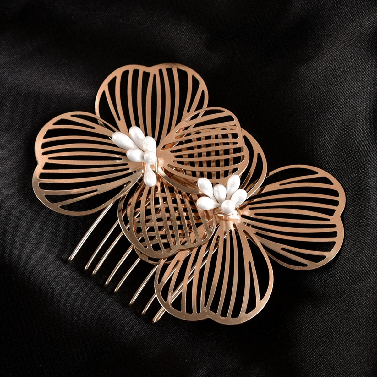 Alloy Flower Hair Clips Women's Hair Accessories Fashion Bridal Wedding Hair Comb Women's Hair Clips Wedding Accessories