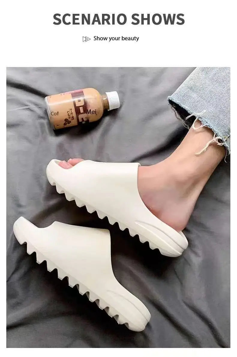 Summer Fashion Mens EVA Soft Thick Soled Indoor Slippers & Womens Style Slides Beach Sandals Comfort