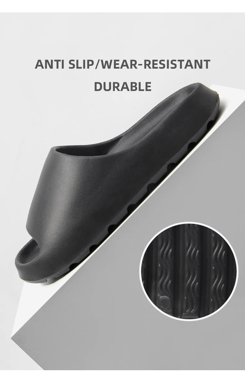 Coconut Slippers Feel like Stepping on Shit Thick-soled Sandals Summer New Non-slip Wearing Sandals（Shoebox not included）