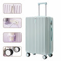 New gradient color luggage fashion goddess multifunctional trolley case mute wheels 24 inch