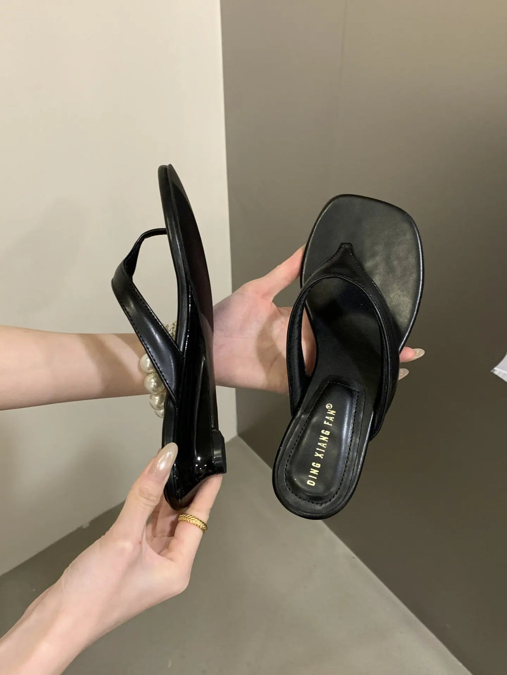Fashion Brand Wedge Heel Slipper Slides Women Clip Toe Flip Flops Narrow Band Sandals Shoes Casual Female Slipper Sandalia Mujer