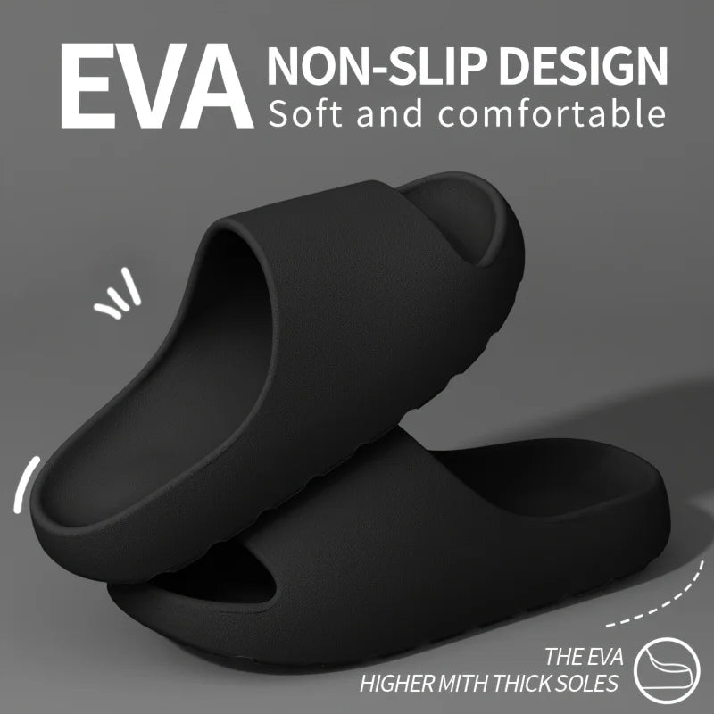 Coconut Slippers Feel like Stepping on Shit Thick-soled Sandals Summer New Non-slip Wearing Sandals（Shoebox not included）
